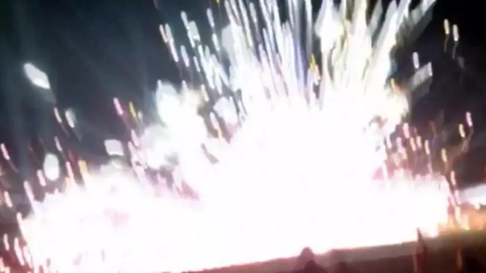 A Fireworks Collection Explodes During a Show in Simi Valley, California