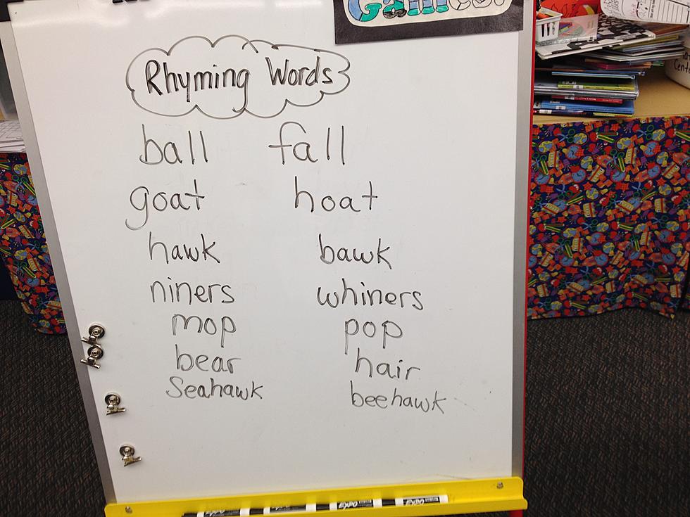 Local Elementary School Students Examples of Rhyming Words Make You Laugh [PHOTO]