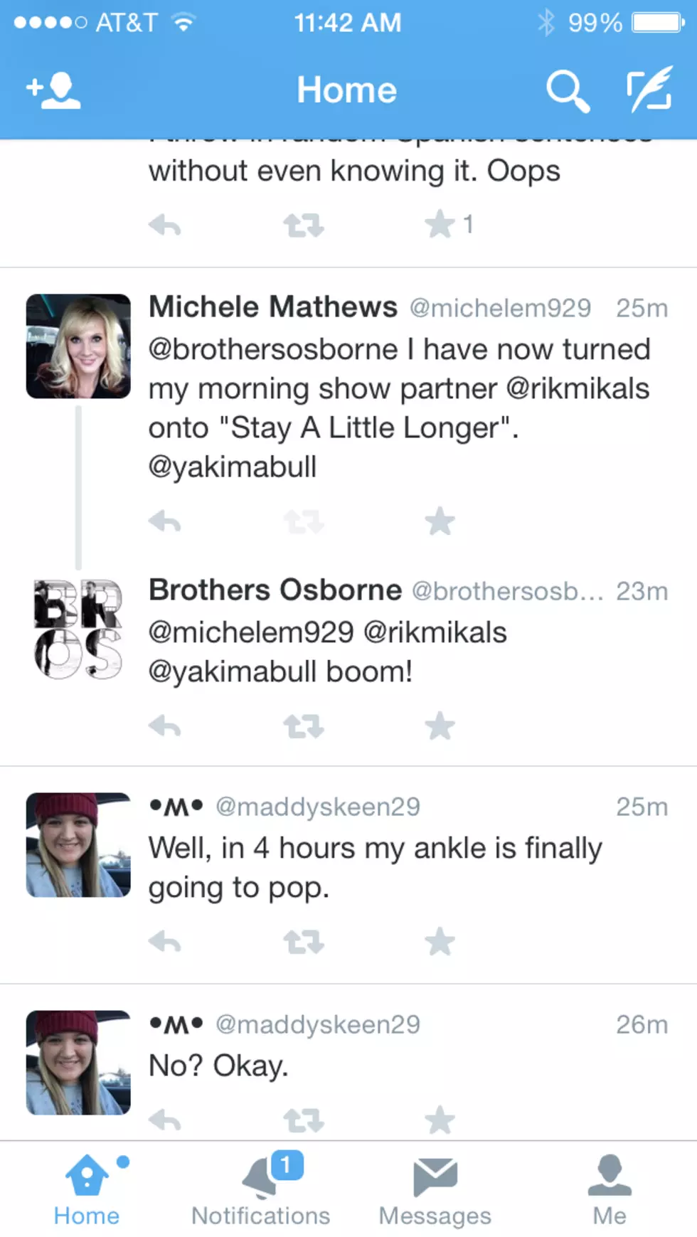 Quality Tops Quantity On Twitter: Just Michele … and The Brothers Osborne!