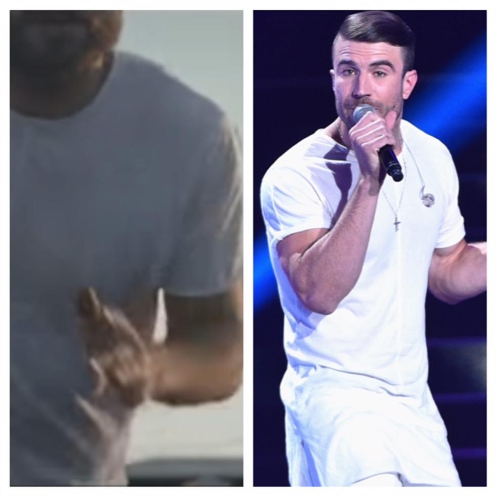 Sam Hunt Wears That Same White T-Shirt Everywhere!