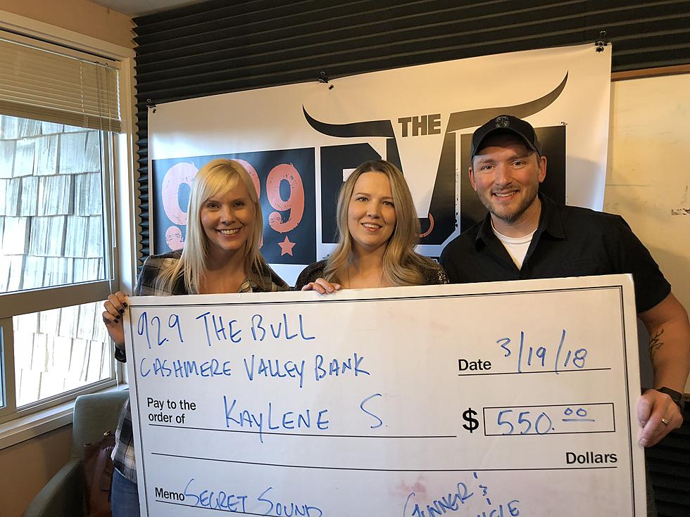 Cashmere Valley Bank Secret Sound Winner Kaylene Picks Up Her Giant Check!