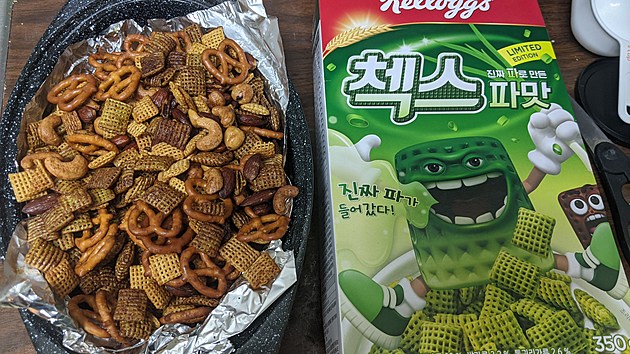 My Game-Changing Chex Mix Includes these Green Onion Chex Cereal from South Korea