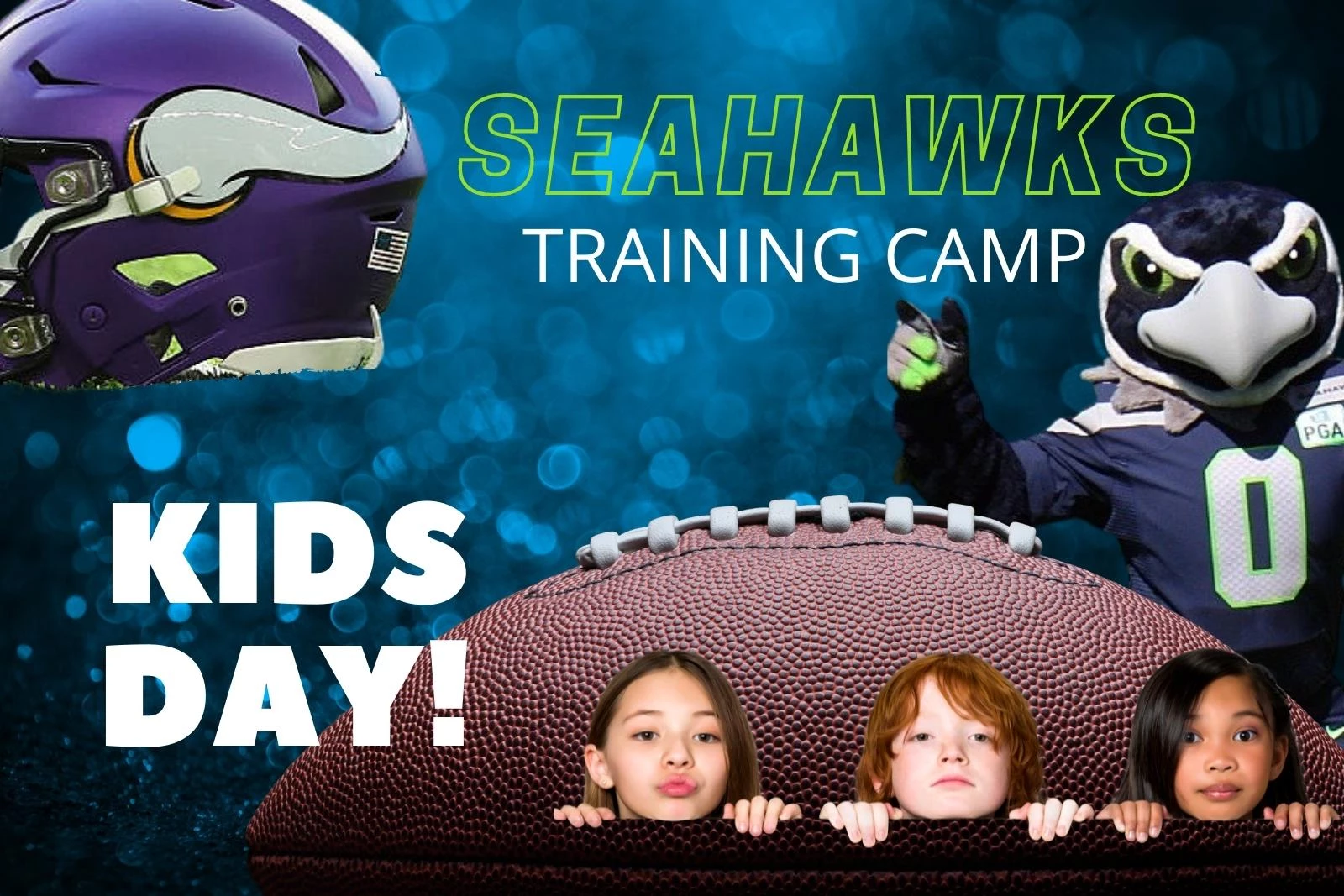 KIDS DAY Is Happening at Seattle Seahawks Training Camp! Fun!