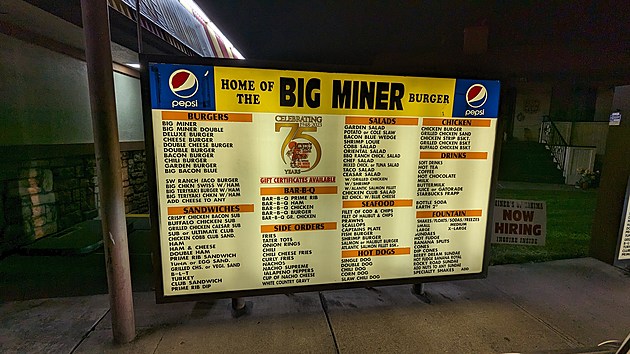 How Many Different Items Have You Ordered at Miners