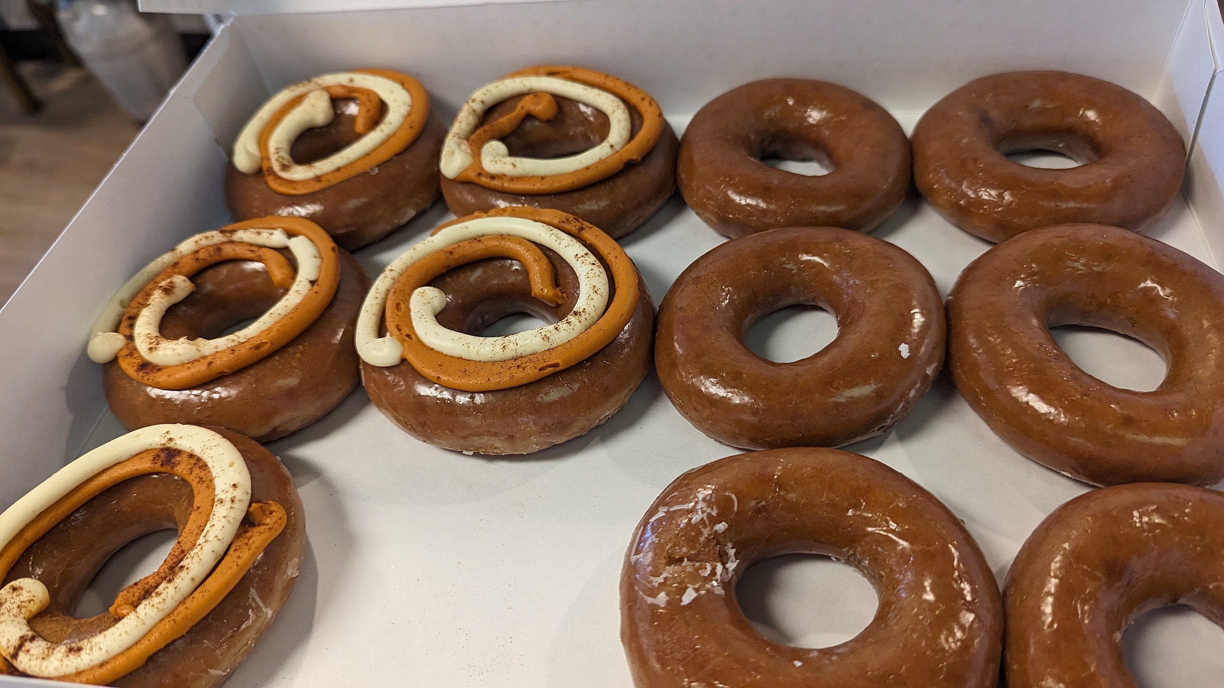 Fall Comes Early to Yakima. Pumpkin Spice Doughnuts are at Krispy