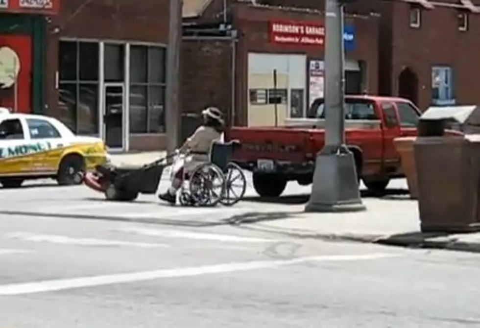 Woman Uses Lawn Mower To “Motorize” Wheelchair