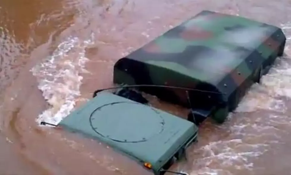 Even Army Vehicles Can’t Handle This Much Water [VIDEO]