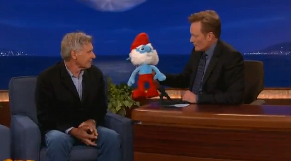 Harrison Ford Rips Head Off Of Smurf [VIDEO]