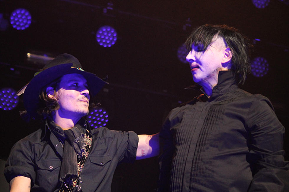 Exclusive Photos: Marilyn Manson With Johnny Depp + Taylor Momsen at Revolver Golden Gods