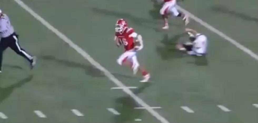 Dodge City High School Football Player Intercepts the Snap and Returns it for a Touchdown [VIDEO]