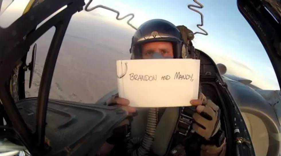 Soldier Deployed in Afghanistan Sends Brother Wedding Wishes from the Cockpit of His Harrier Jet [VIDEO]