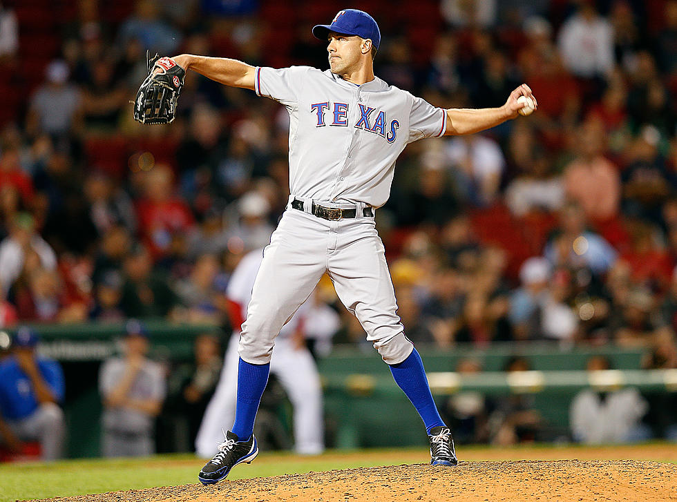 Texas Rangers Outfielder Pitches Scoreless Inning in Blowout Loss to the Boston Red Sox [VIDEO]