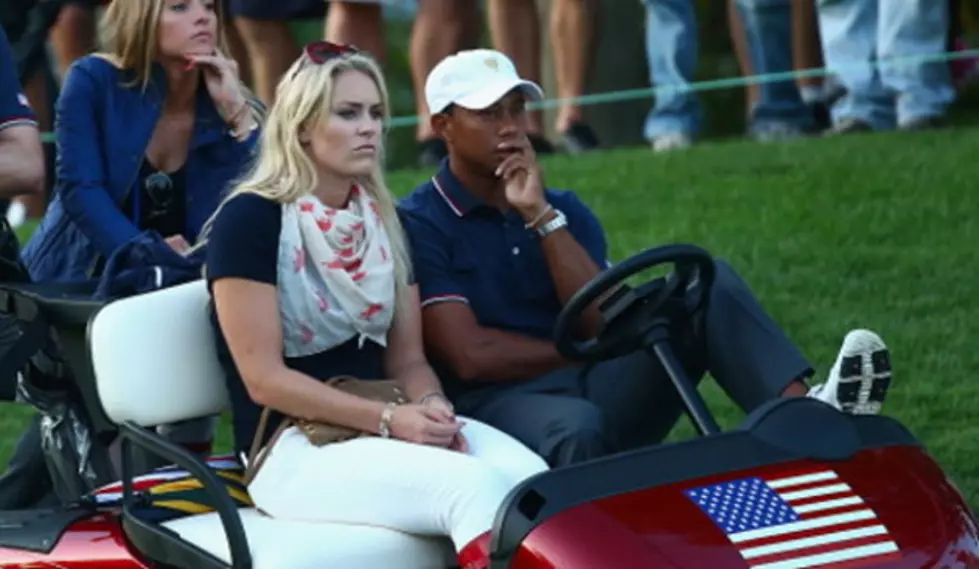 Lindsey Vonn Puts a Squirrel on Tiger Woods’ Shoulder in the Heat of President’s Cup Competition