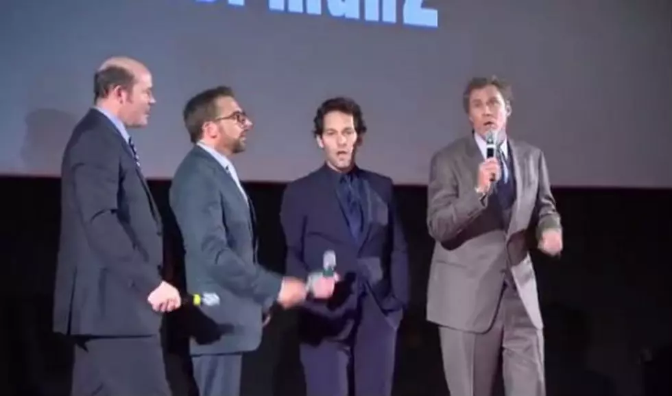 Will Ferrell, Steve Carell, Paul Rudd, David Koechner Sing ‘Afternoon Delight’ at ‘Anchorman 2′ Premiere