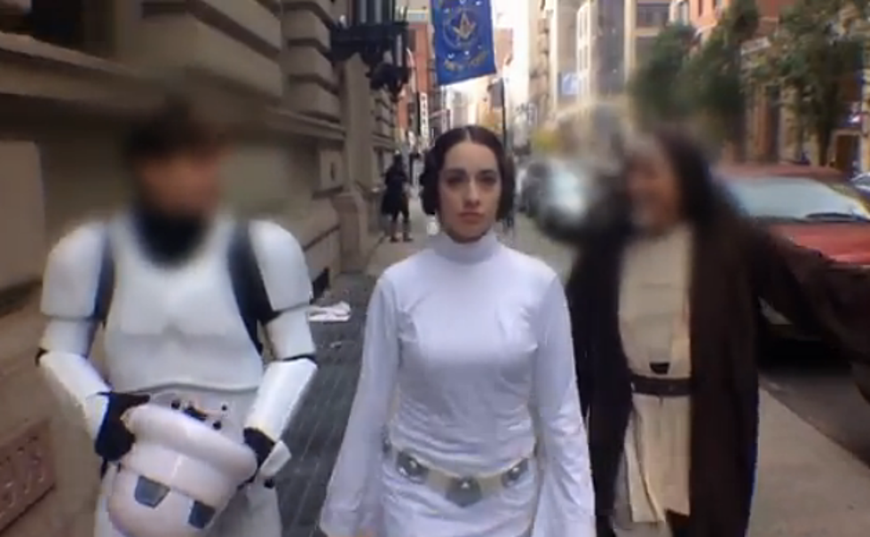 Princess Leia Gets Harassed in New York City