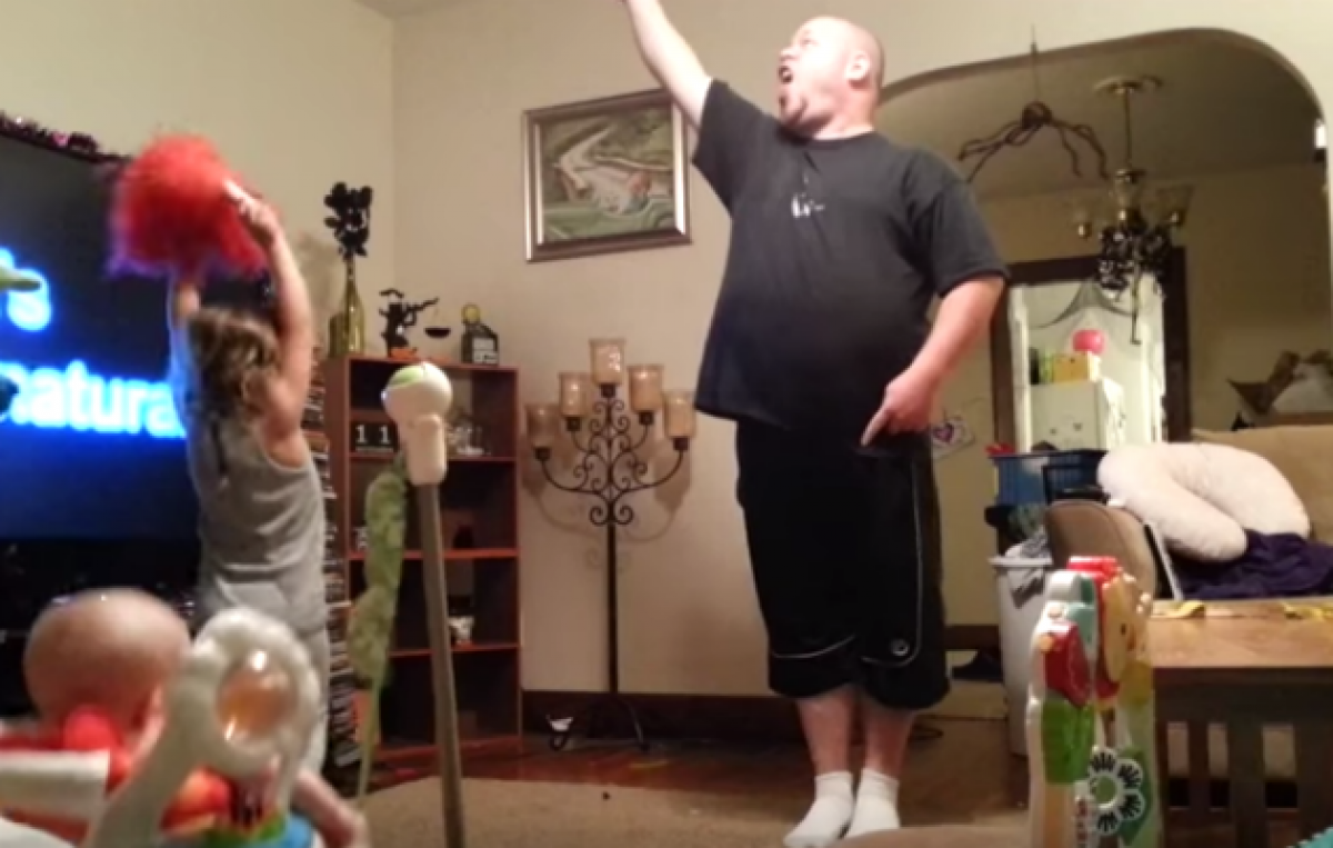 Moms Hidden Camera Catches Dad Dancing To Katy Perry 