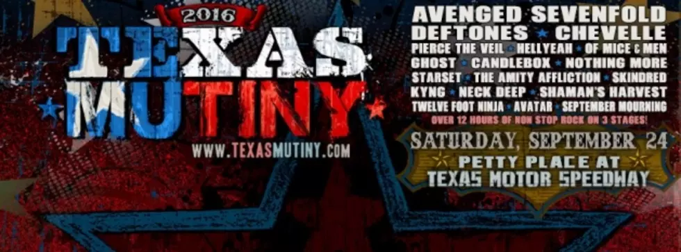 Avenged Sevenfold to Headline Texas Mutiny at Texas Motor Speedway