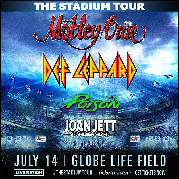 Motley Crue & Def Leppard to Play Globe Life Field - Win Tickets