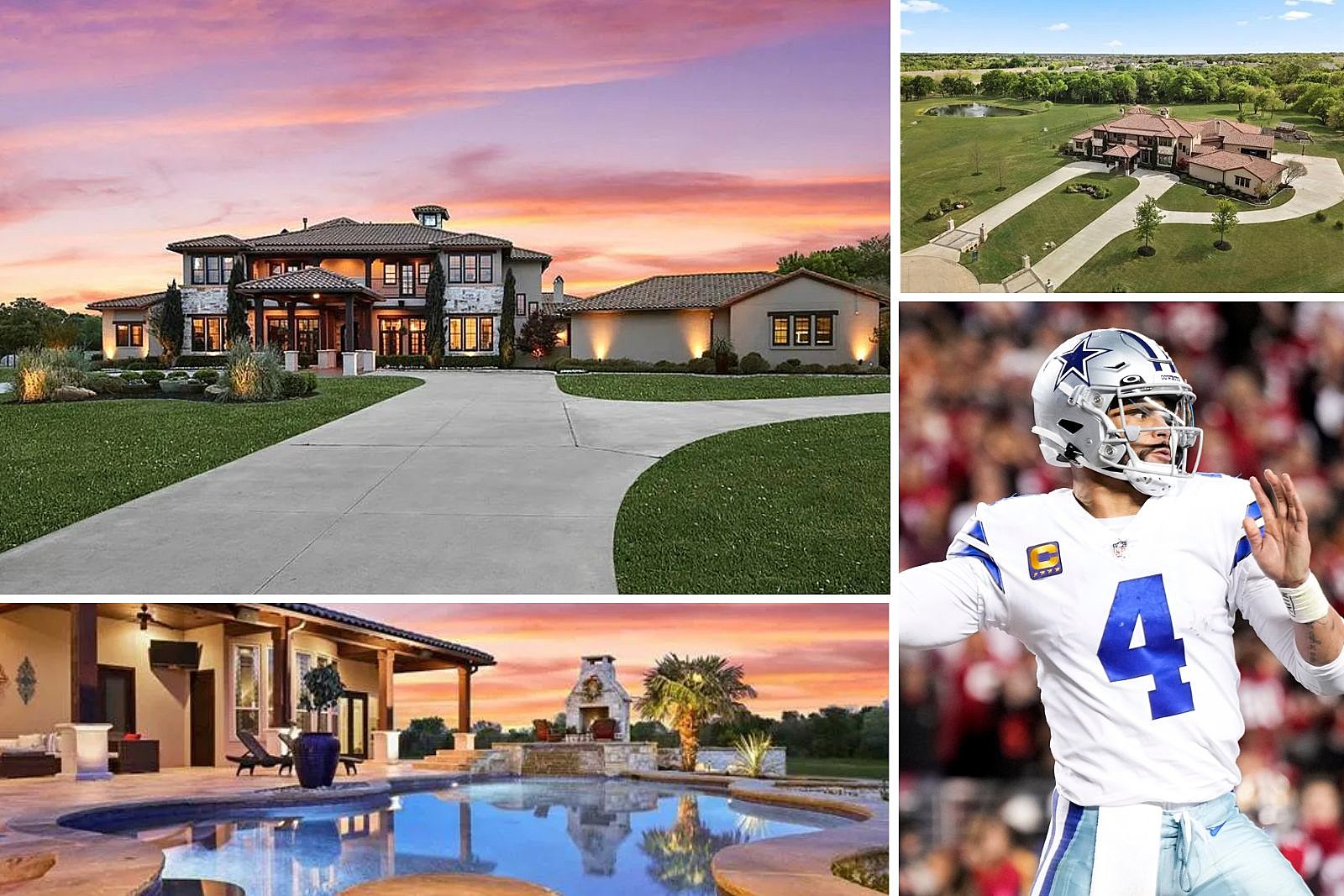 Dak Prescott's house in Prosper, TX (Google Maps)