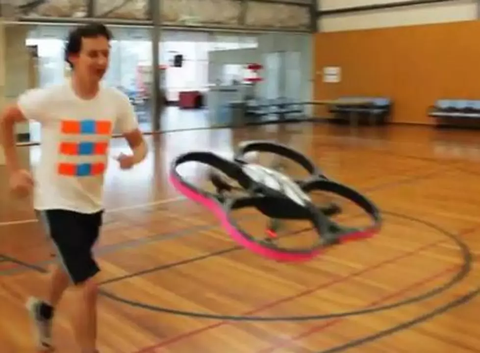 Would You Use a Remote-Controlled Hovercraft to Pace Yourself While Jogging?