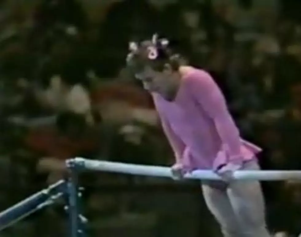 Check Out a Male Gymnast Doing a Joke Routine on the Uneven Bars in 1981