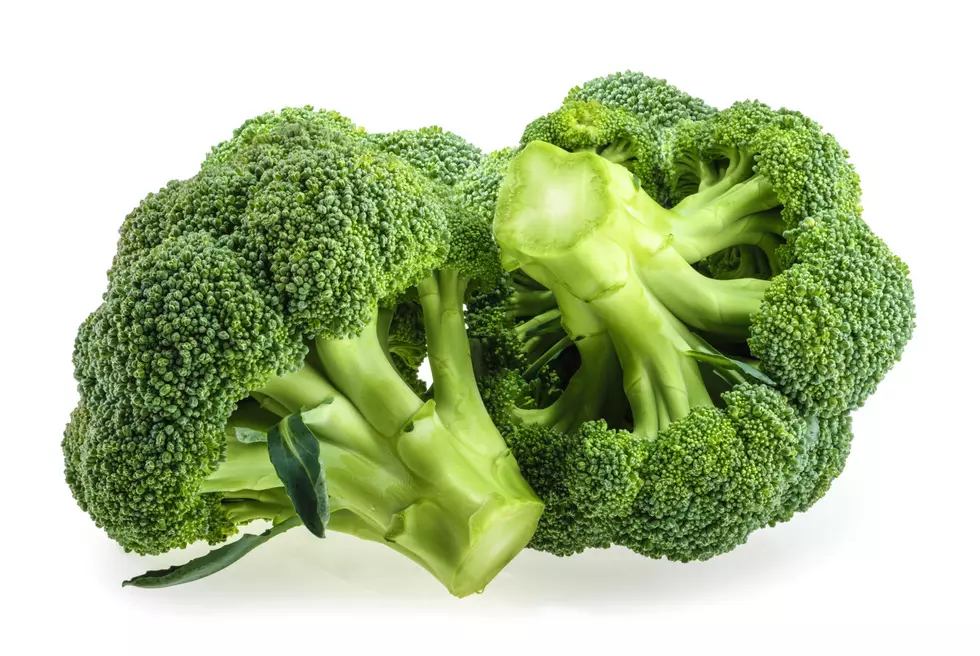 Fresh broccoli isolated on white background