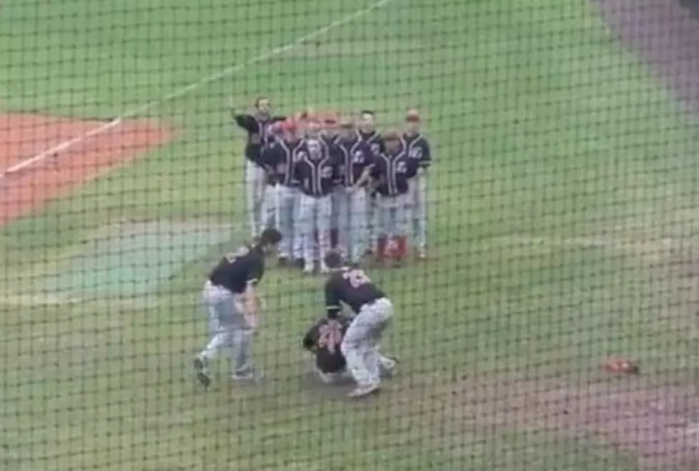 LaGrange and Huntingdon Colleges Find Unique Way to Kill Time During a Baseball Rain Delay