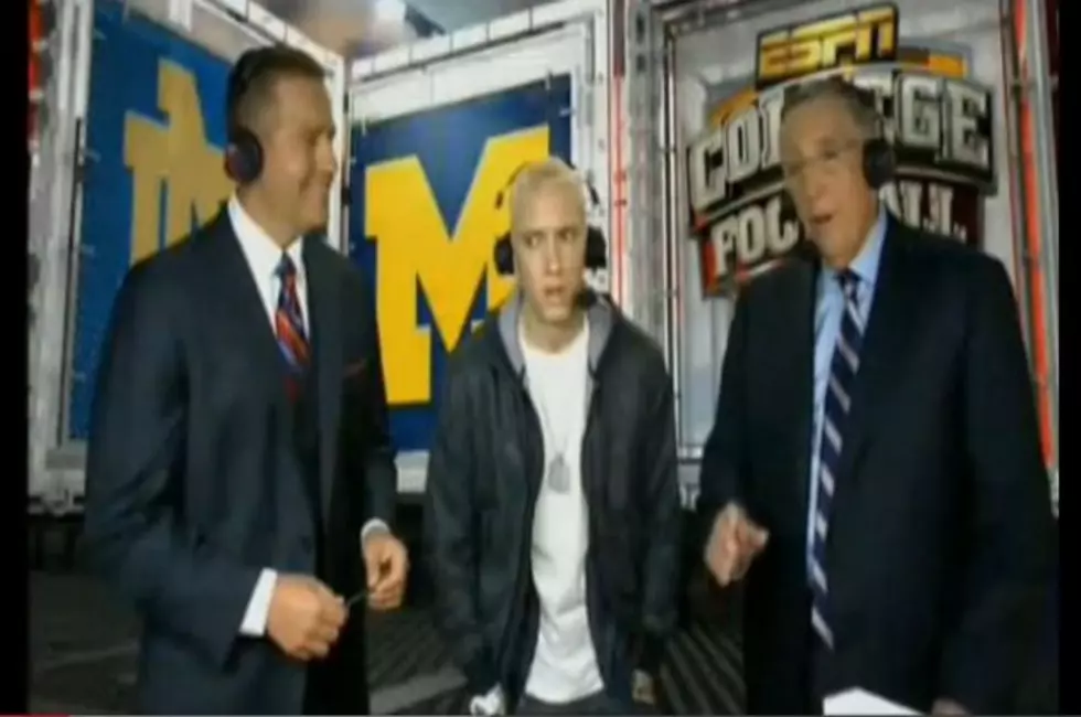 Eminem’s Halftime Interview at the Michigan – Notre Dame Football Game is Surreal