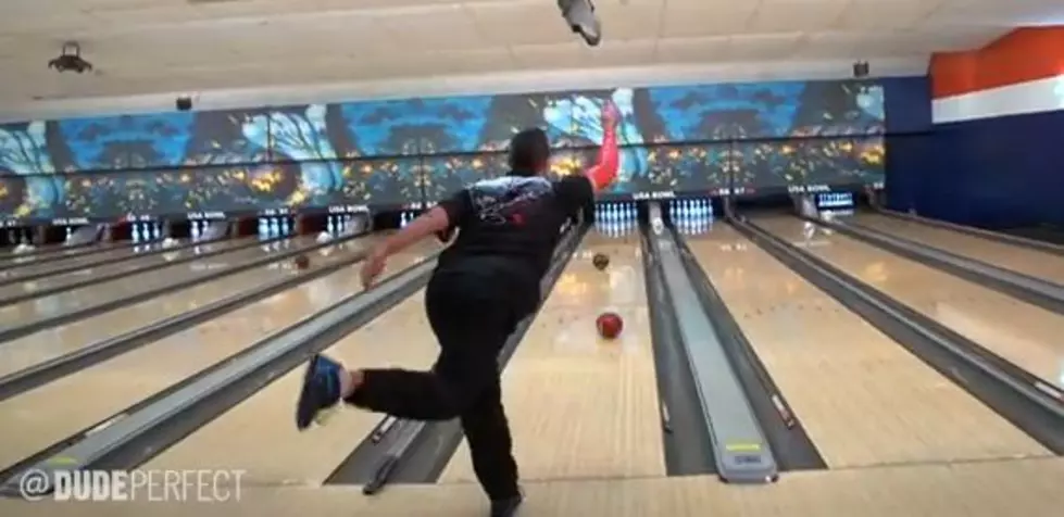 Dude Perfect & Pro Bowler Jason Belmonte Show You The Flying Eagle, World’s Longest Strike, Spinning Shots and More Trick Shots