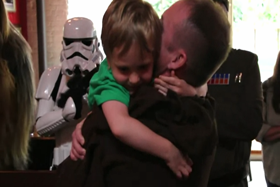 Soldier Returns Home From Afghanistan and Surprises Son ‘Star Wars’ Style [VIDEO]