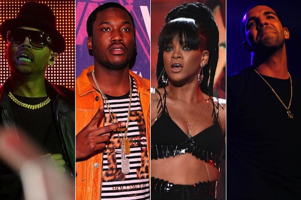 Chris Brown, Meek Mill, Drake Diss Rihanna on Twitter