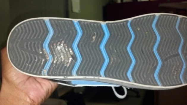 gum on bottom of shoe