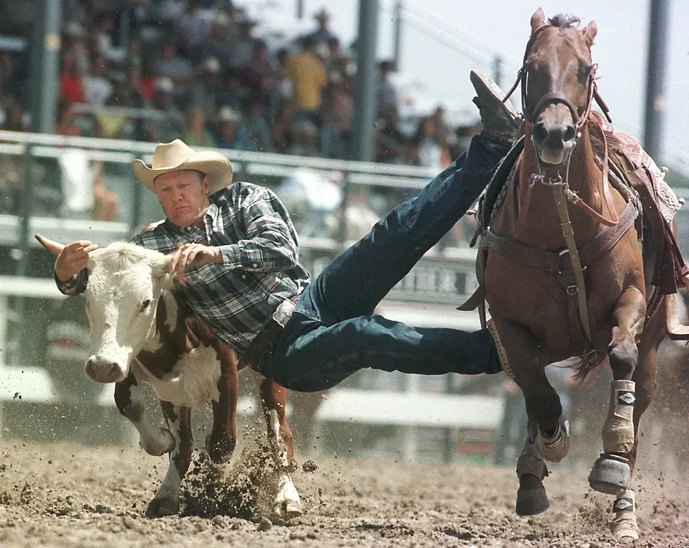 Cheyenne Steer Wrestler Ties Arena Record