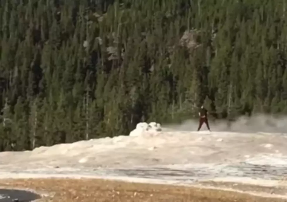 Yellowstone Tourist Disrespects Old Faithful [VIDEO]