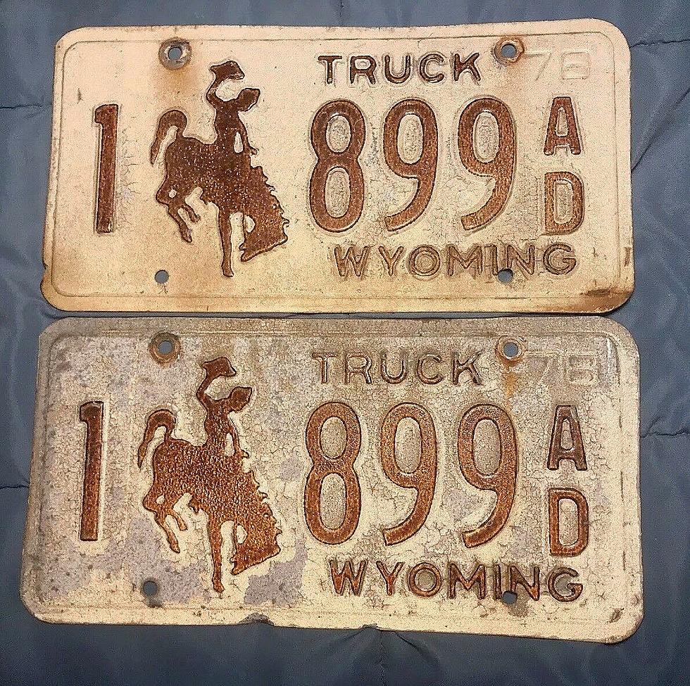 Check Out Vintage 1970’s Wyoming Truck Plates I Found on Ebay
