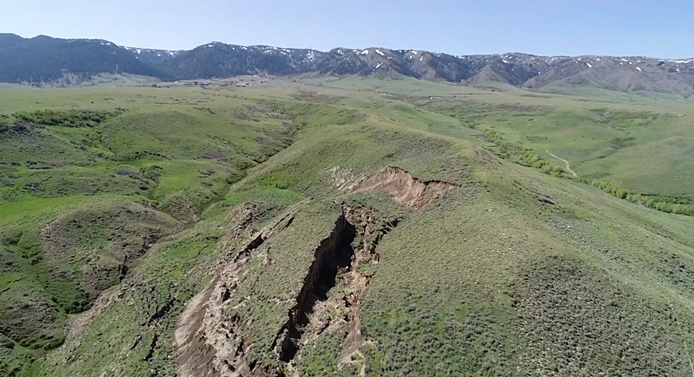 Drone Video Shows Aerial View of Casper Landslide