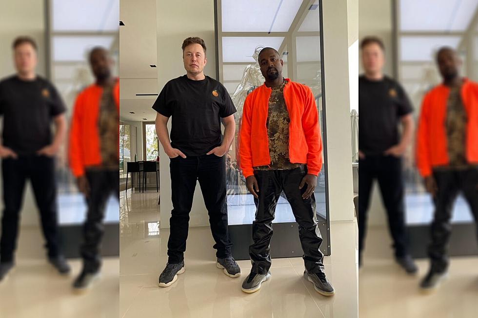 Kanye West Shares Photo With Elon Musk Wearing His Yeezy Sneakers