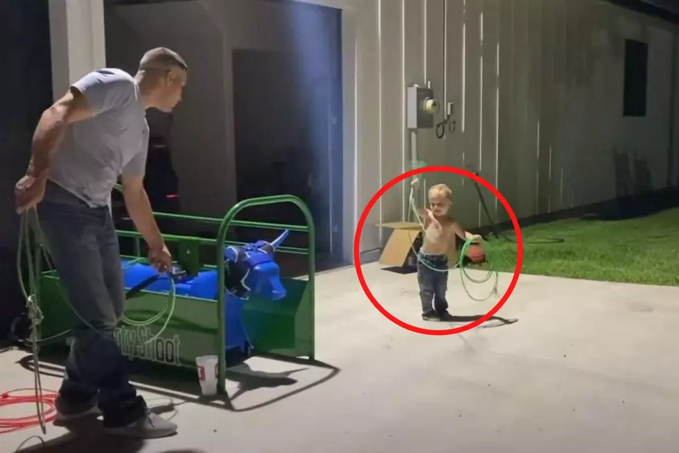 WATCH: Cute Kid Cowboy Shows Off Amazing Roping & Wrestling Skills