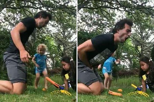 WATCH: Dad &#8216;Nerf Rocket&#8217; Launch Fail Looks Extremely Painful