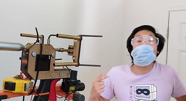 WATCH: Man Invents Awesome &#8216;Face Mask Gun&#8217; During The Pandemic