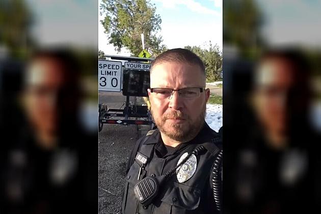 WATCH: Casper Police Department Speed Limit Trailer Vandalized
