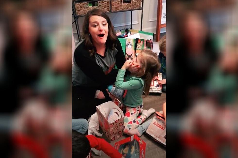 WATCH: Mother Embarrassed When Little Girl Swears While Opening Christmas Present