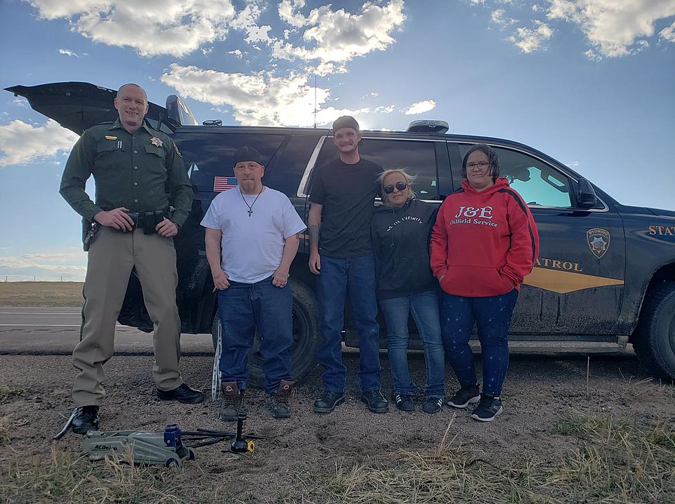 Wyoming Highway Patrol Shares Awesome Flat Tire Story