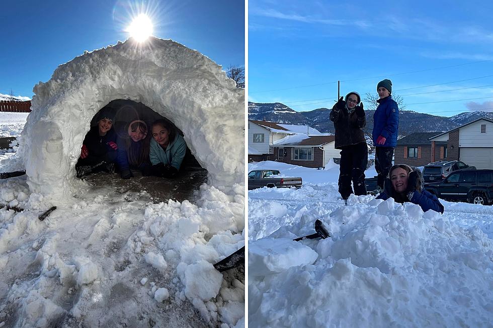 LOOK: Casper Kids Build Awesome Igloo During Record Breaking Snow