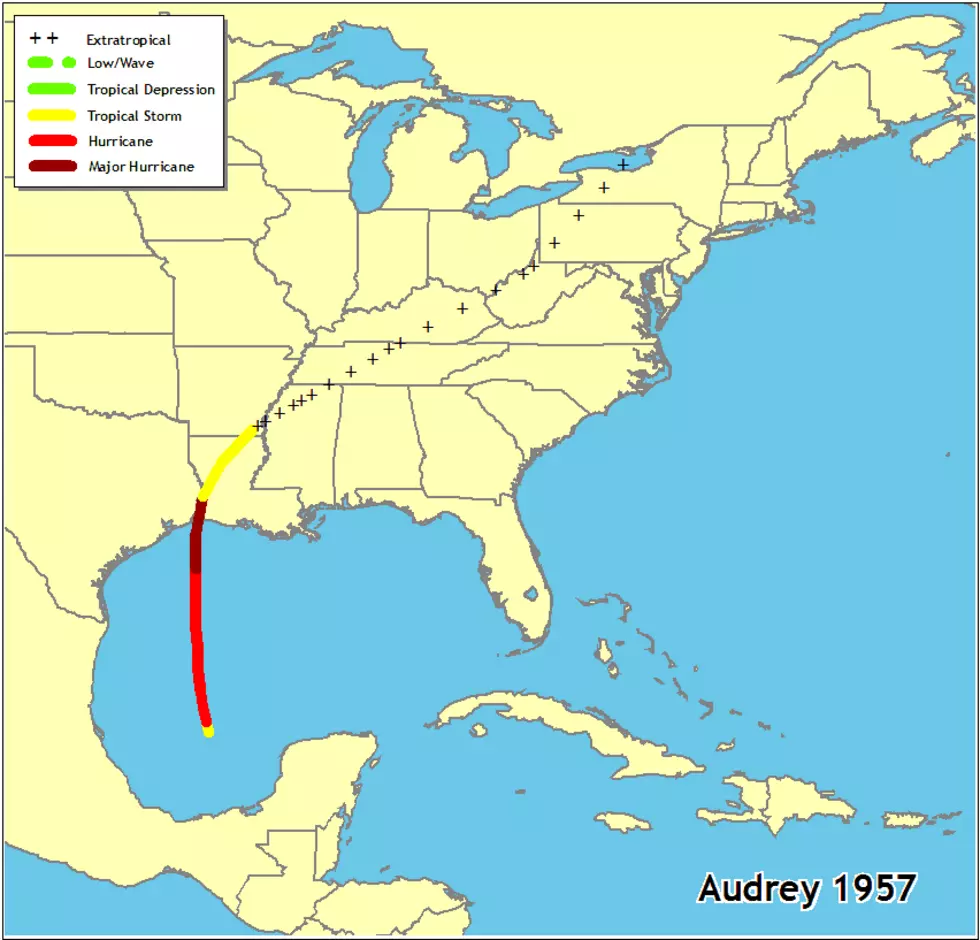 Hurricane Audrey Today 1957