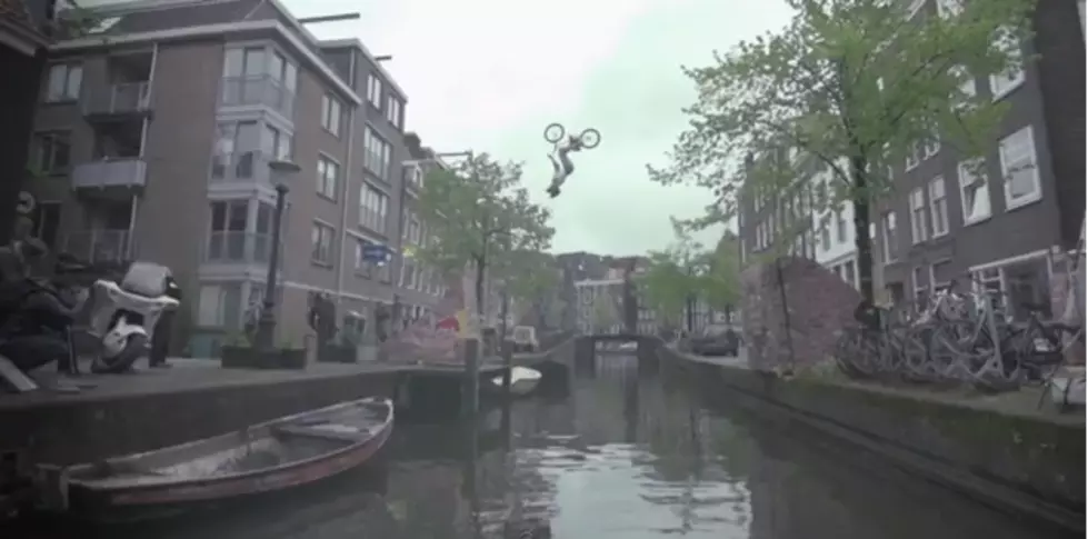 BMX Rider Does Back Flip Over Amsterdam Canal [VIDEO]
