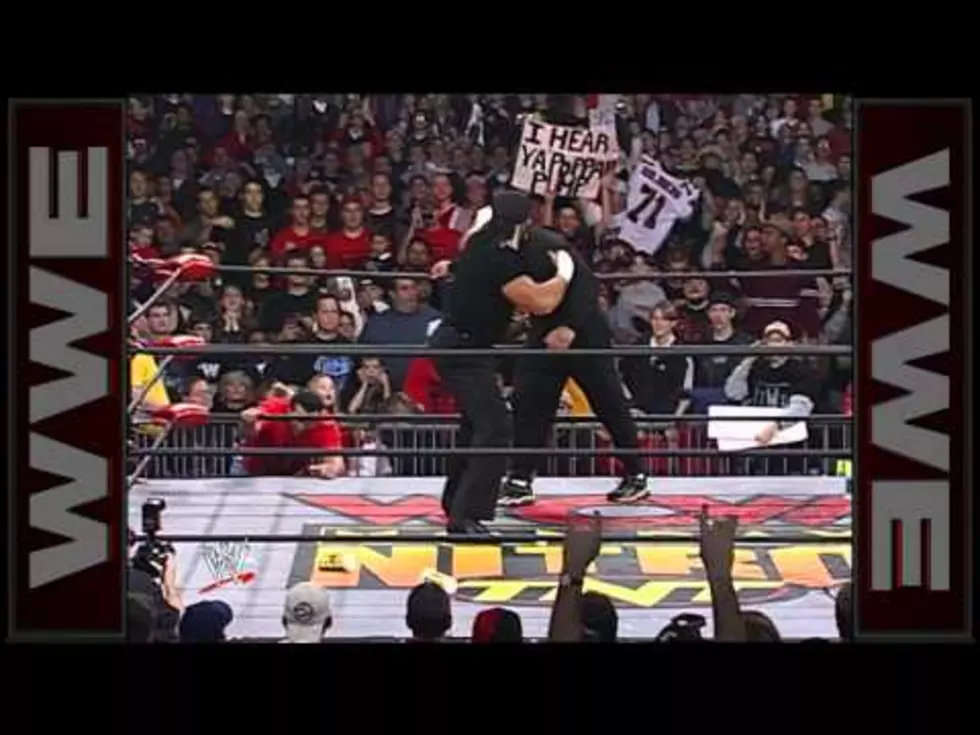17 Years Ago: The Fingerpoke of Doom Stuns Wrestling Fan [VIDEO]