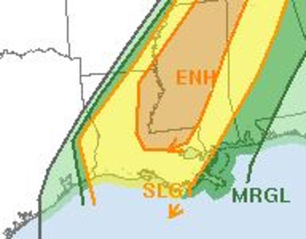 Severe Weather Threat Looming For Most Of Louisiana Today