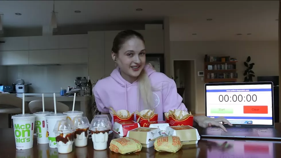 Girl Eats $40 Worth Of McDonald’s In Under 15 Minutes