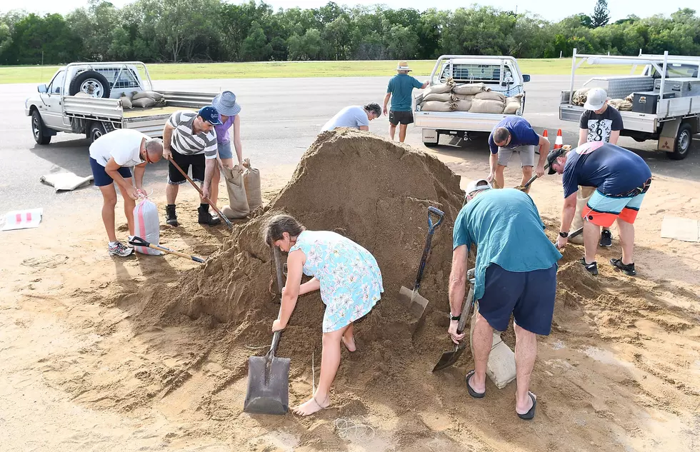 One South La Man Buries His Storm Anxiety In Sand (Grab A Tissue)